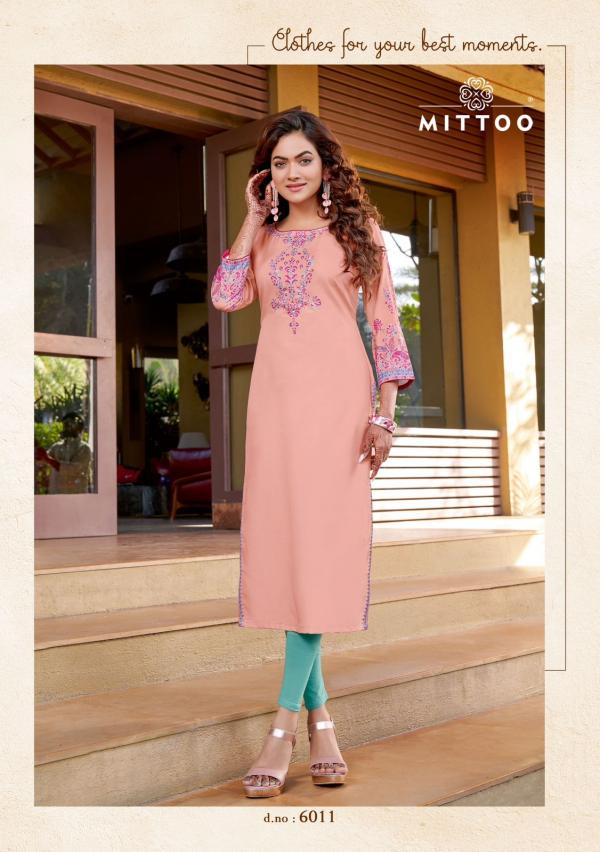 Mittoo Rihana Vol 2 Casual Handwork Rayon Kurti